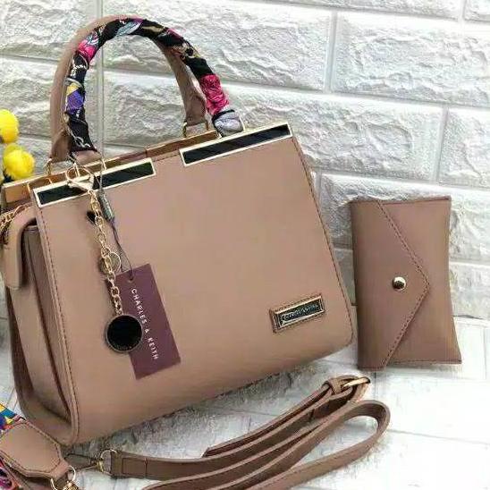 SALE✅BAYAR DI TEMPAT (COD) Handbags Fashion CK035 Jours Set Dompet (Gantungan CK)|RA1