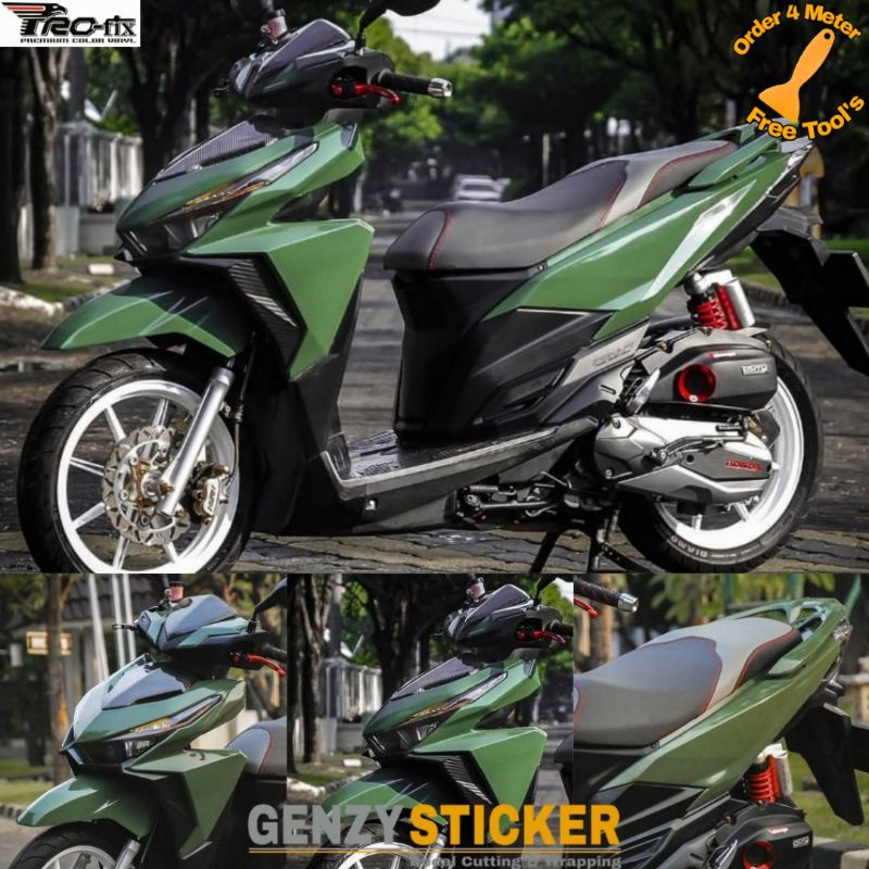 stiker skotlet hijau army glossy sticker scotlite hijau tua scotlet