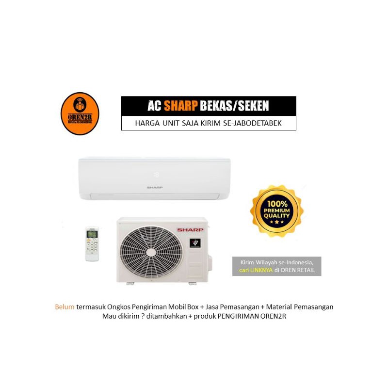 AC Sharp Bekas Seken Second Bergaransi