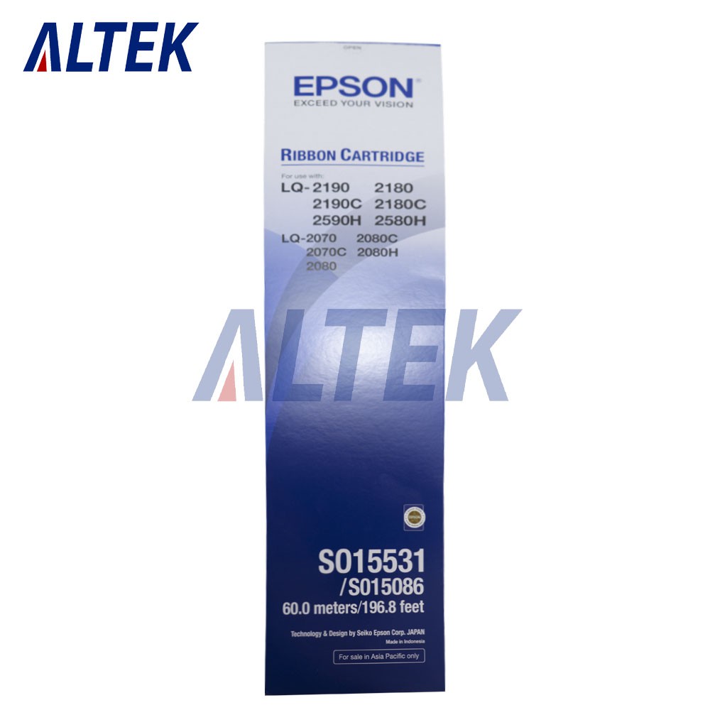 

RIBBON CATRIDGE PRINTER EPSON SO15531 SO15086 LQ 2170 LQ 2180 LQ 2190 - BARU BAGUS MURAH ( SALE )