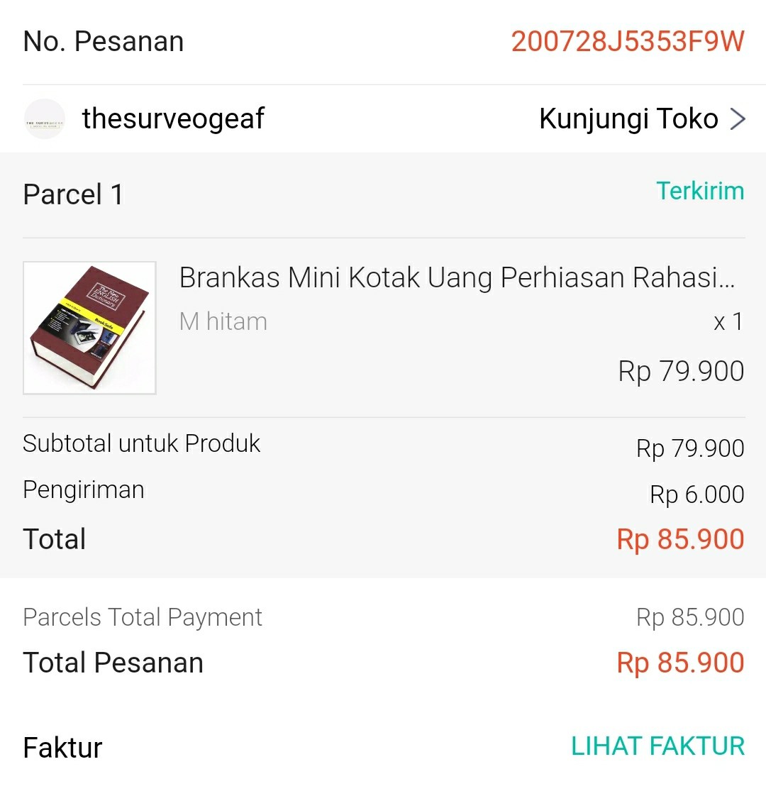 Brankas Mini Kotak Uang Perhiasan Rahasia Buku Safe Safety Deposit Box