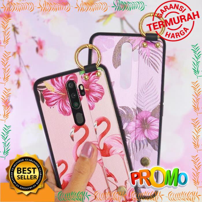 CASE MOTIF PEGANGAN TALI OPPO RENO 2F BAHAN FUZE GAMBAR