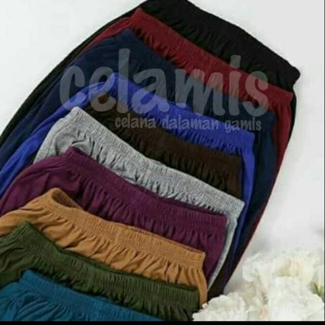 Celamis Jumbo Celana Dalaman Gamis bahan kaos Adem Nyaman