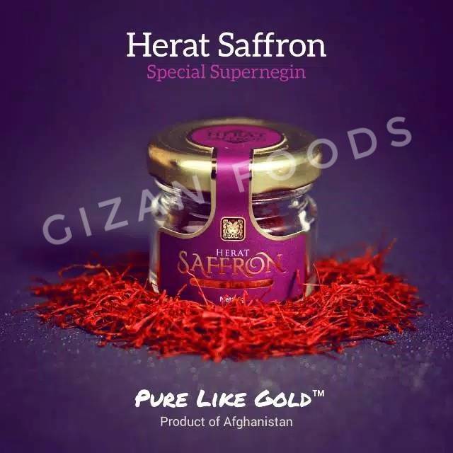 

Herat Safron/Saffron/Zafaron/Jafaron Original Impor 1 Gram Super Negin Grade 1