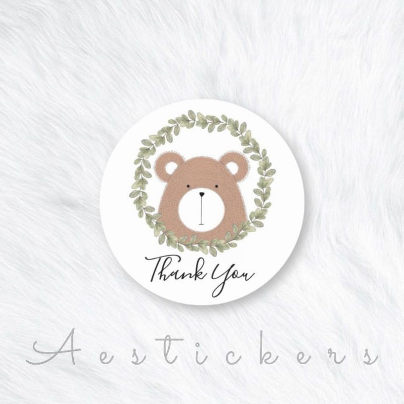 THANK YOU STICKER LABEL STIKER TERIMA KASIH UKURAN 5 CM UNTUK PACKING PRODUK-PART 10