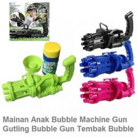 Pistol Bubble Gelembung Busa SH676 (Electric Gutling Gun Bubble Machine)