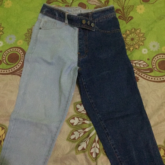Two tone jeans