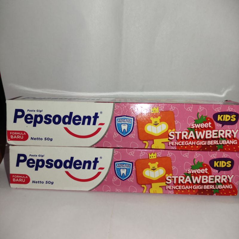 Pepsodent Pasta GigiPasta Gigi Anak rasa Strawberry/Orange 50g