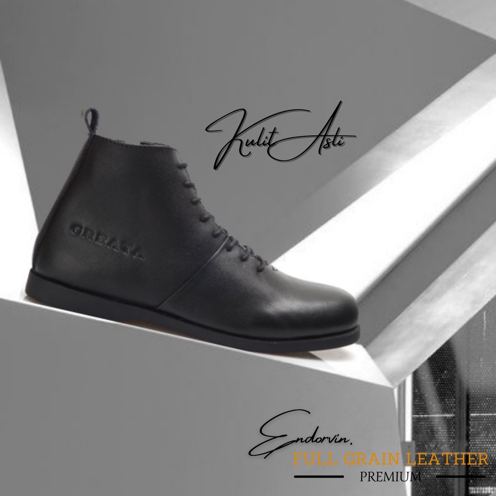 SVERKER BLACK SERIES Sepatu Spatu Boots Bots Bot But Buts Casual Kasual Safety Pria Cowok Cowo Wanit