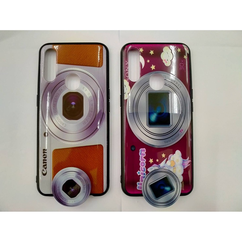 Casing OPPO A8 / A31 Case Fuze Casing Camera GRATIS Popsocket Karakter Lucu