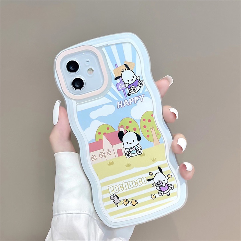 Soft Case Karet Tebal Motif Anak Anjing Untuk iPhone 13 12 11 Pro Max X Xr Xs Max SE 8 7 6 6s Plus