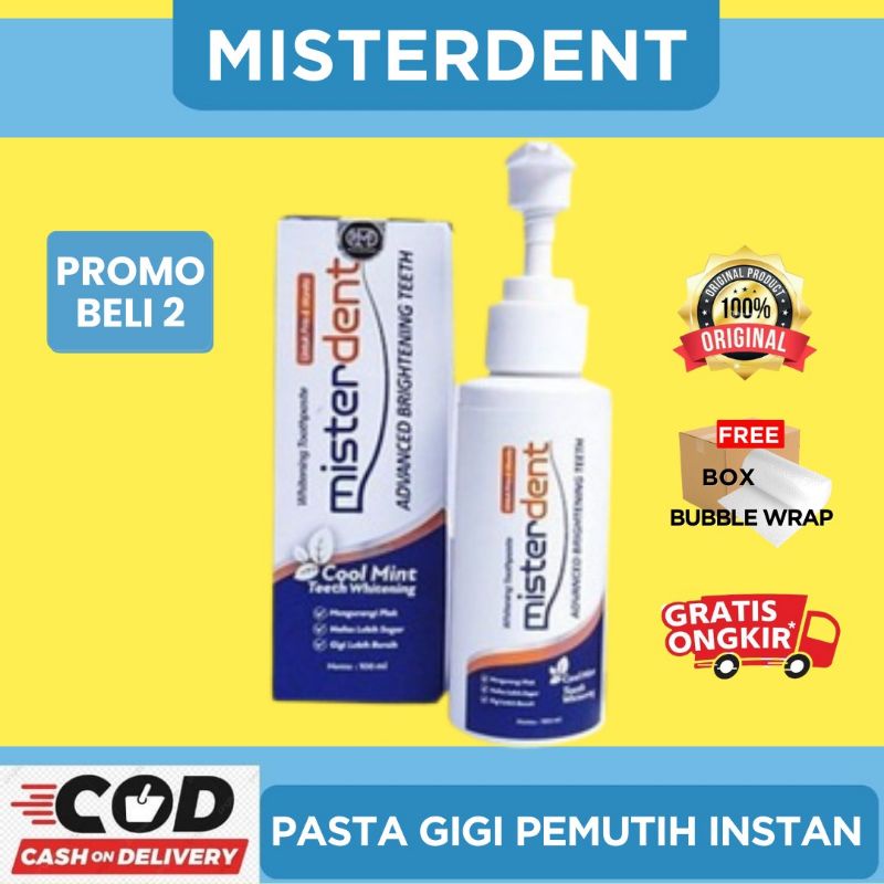 Misterdent PEMUTIH GIGI MISTERDENT ADVANCED BRIGHTENING PERONTOK KARANG GIGI ATASI GIGI  ORIGINAL