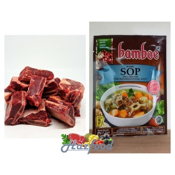 

Paket Iga 500 gram + Bamboe SOP 49 Gram