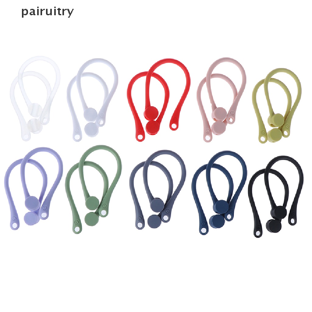 Prt 1 Pasang Strap Silikon Kait Telinga Holder AirPods Anti Hilang Untuk Sport PRT