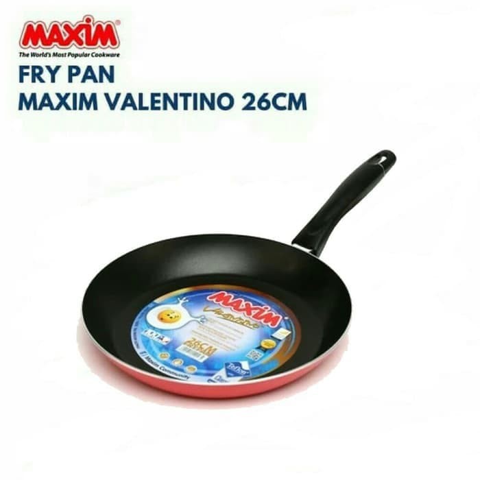 MAXIM VALENTINO 26 CM FRYPAN (NVAL-FP-26-P-TS-W ) Wajan Penggorengan