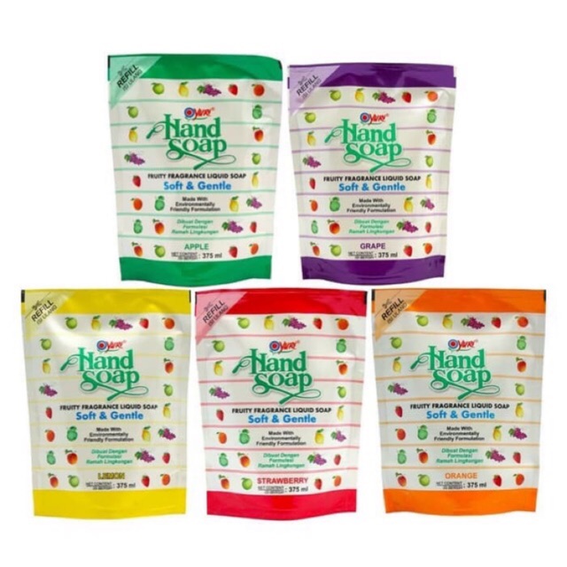 hand soap yuri 375ml refill
