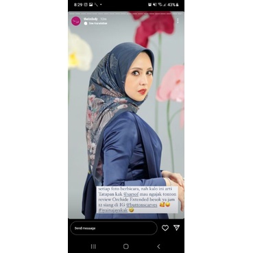 buttonscarves orchide navy pesanan jgn di co