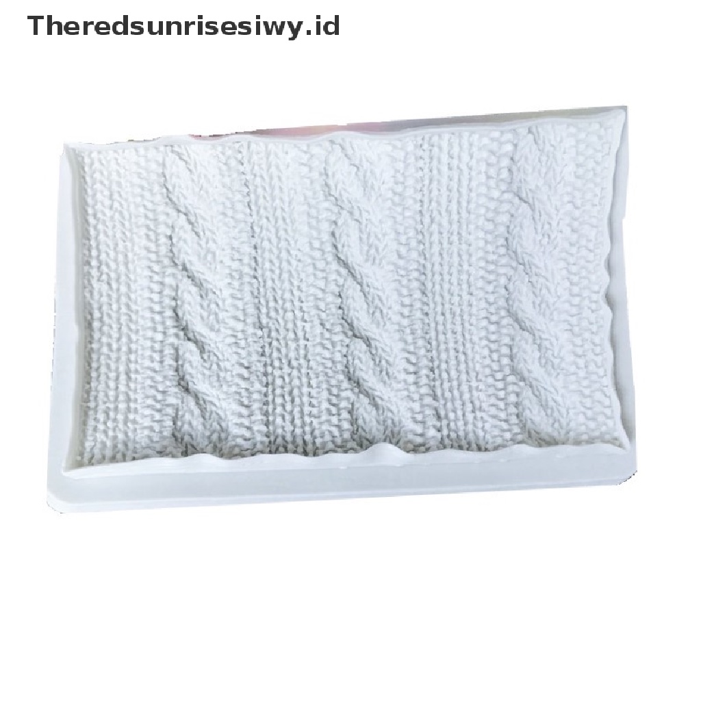 # Alat Rumah Tangga # Cetakan Fondant Bentuk Sweater Rajut Bahan Silikon