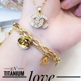 TiTanium set gelang kalung E49