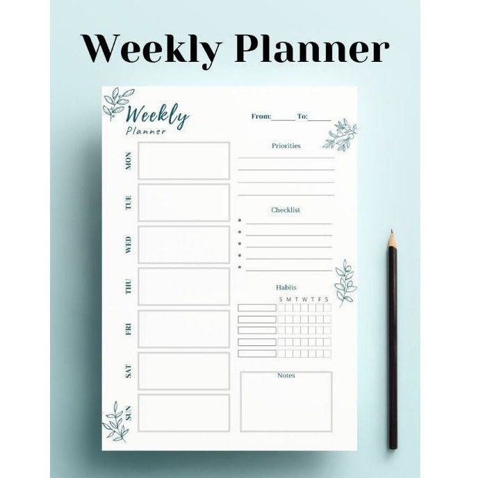 

Loose Leaf Weekly Planner/Isi Blinder/A5/20 Holes