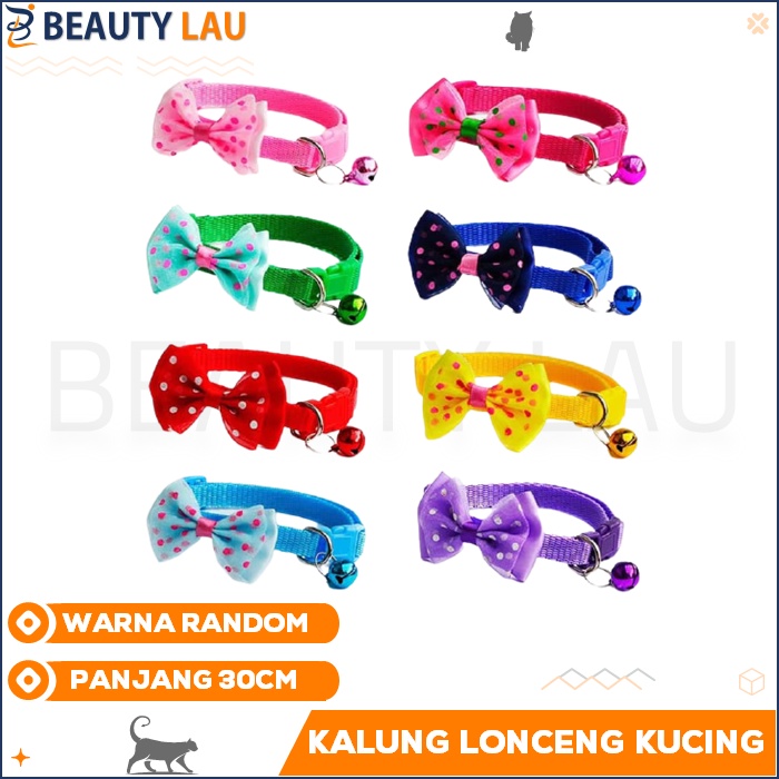 KALUNG KUCING KITTEN LONCENG PITA MURAH PET COLLAR COLAR KOLAR KUCING LUCU  AKSESORIS KUCING