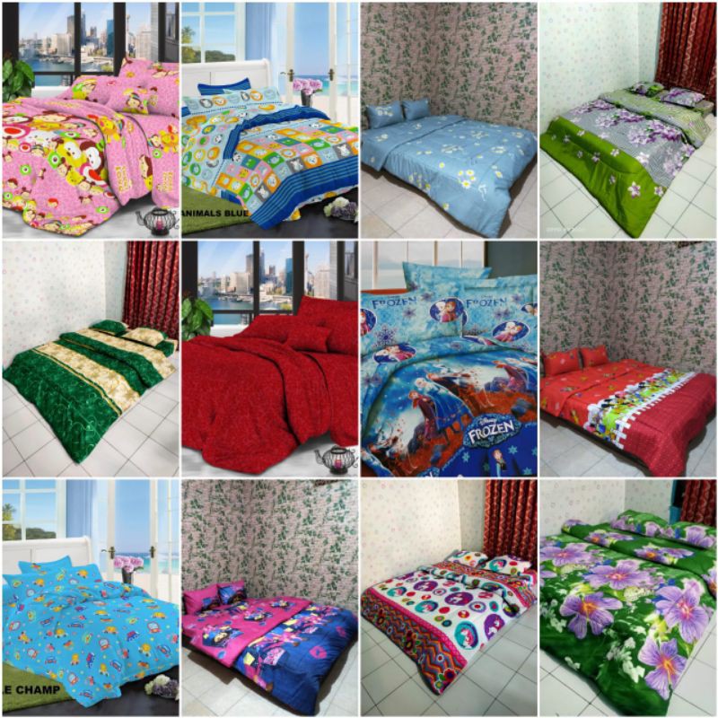 Bedcover murah 180x200!! Sprei murah