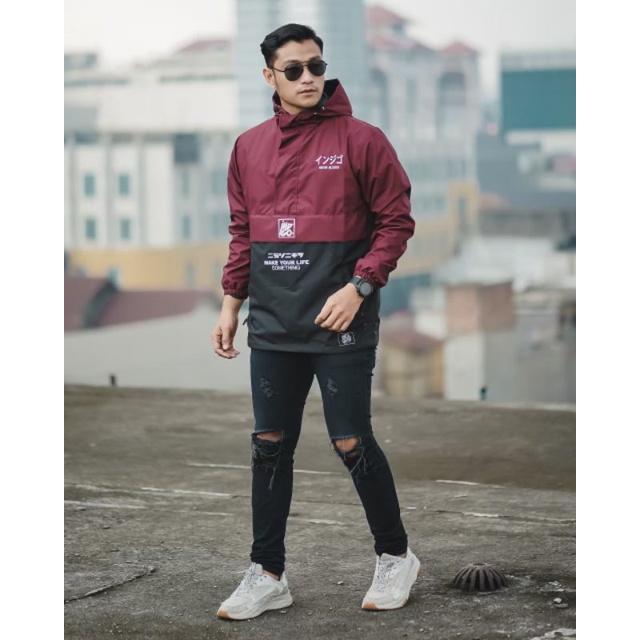 Jaket Parasut Jaket Cougle Jaket Pria Indigo Original Product Jaket