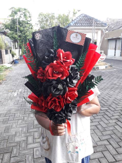 Buket bunga tinggi 55cm