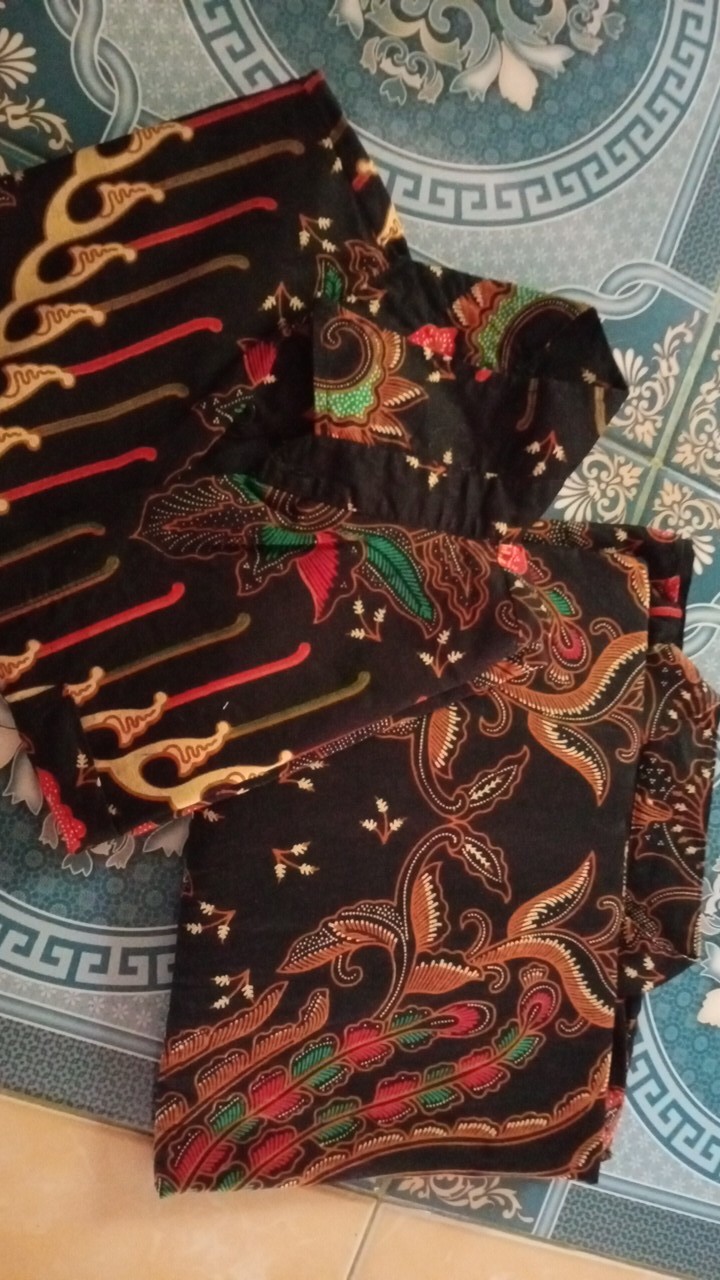 Batik Couple Keluarga Sania Ruffle Ori Ndoro Jowi Dnt Kupu Kuning