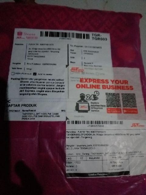 Tasyananu_batik Couple Gamis 2480 / Couple Gamis Baloteli Mix Prada 2480