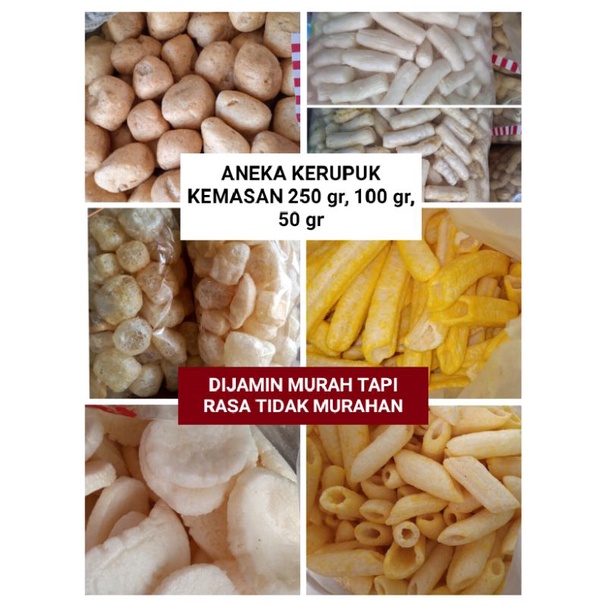 Jual KERUPUK TENGIRI KERUPUK RAMBAK POTATO KERUPUK PALEMBANG KEMPLANG KERUPUK TONGKOL