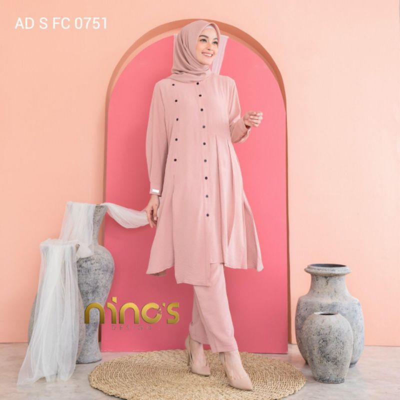 Setelan Tunic dan Celana AD-S-FC-0751 Ori by Ninos Design