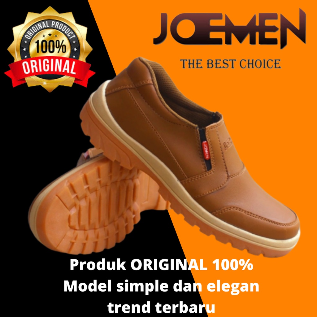 SEPATU KULIT JOEMEN J 40 ORIGINAL IMPORT sepatu pria keren original 100% sepatu pria sepatu kulit pr