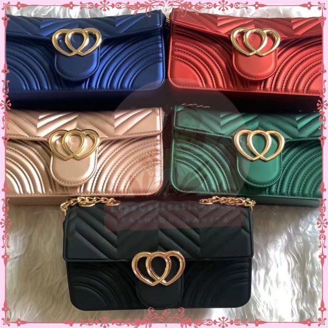 Tas Selempang Jelly Matte Double Love
