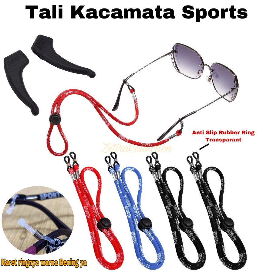 [COD TERMURAH] Tali Kacamata SPORT / Rantai Kacamata Pria & Wanita Olah raga free lap
