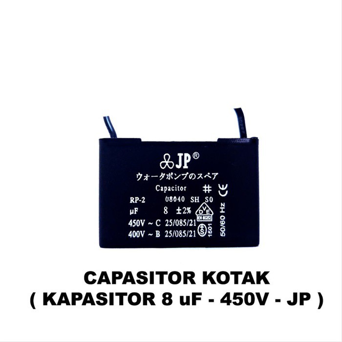 KAPASITOR 8 UF KOTAK JP