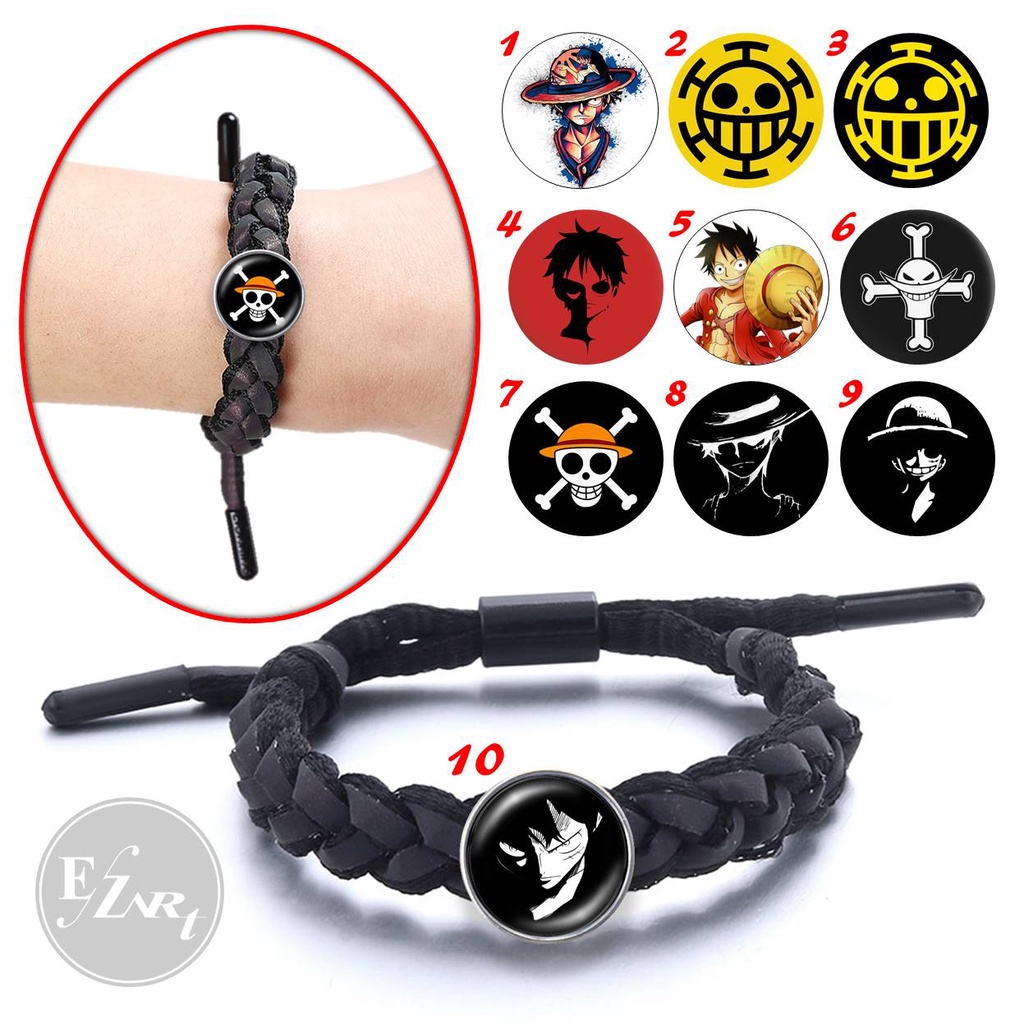 GELANG ANIME ONE PIECE MODEL TALI SEPATU KEPANG REFLEKTIF