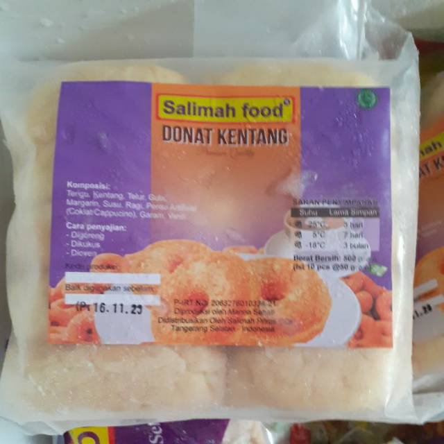 

Salimah food Donut kentang 10's 500 gr