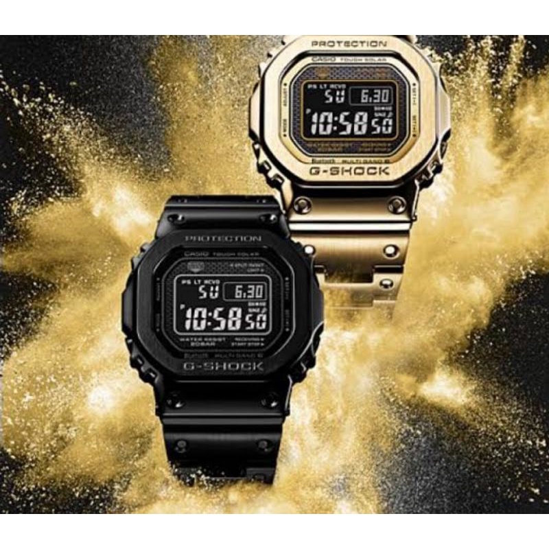 JAM TANGAN PRIA G-SOCK CASIO GMWB5000 GS CASIO SEGI WARNA HITAM DIGITAL