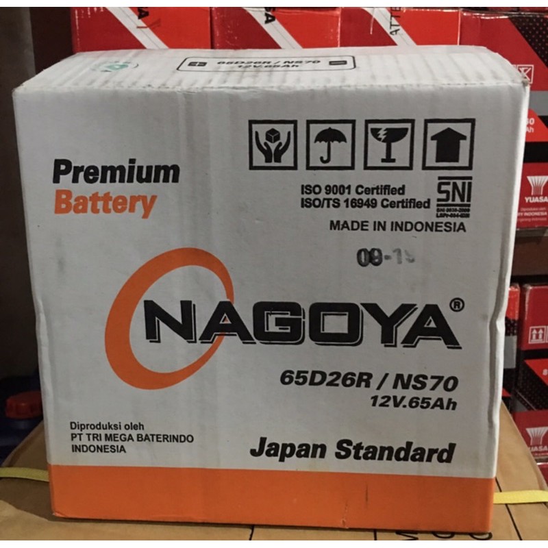 Aki basah Nagoya NS70 / 65D26R - 45 Ah