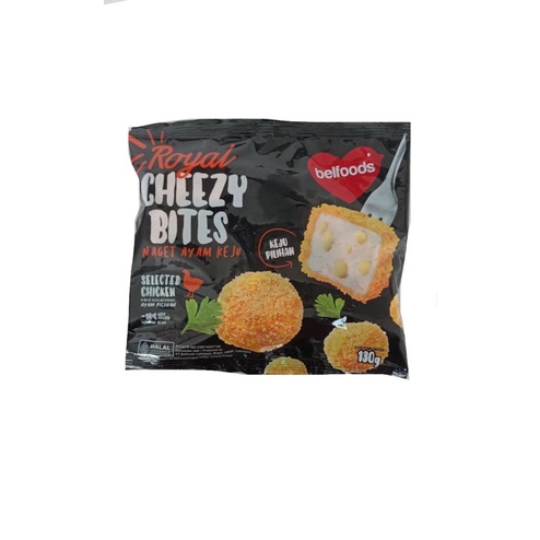 Belfoods Royal Cheezy Bites Naget Ayam Keju 130gr