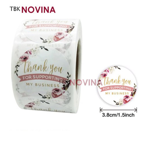 

[KODE BIG 01 ] Stiker Thank You / Label Segel Thank You BIG 3.8cm (10 pcs)