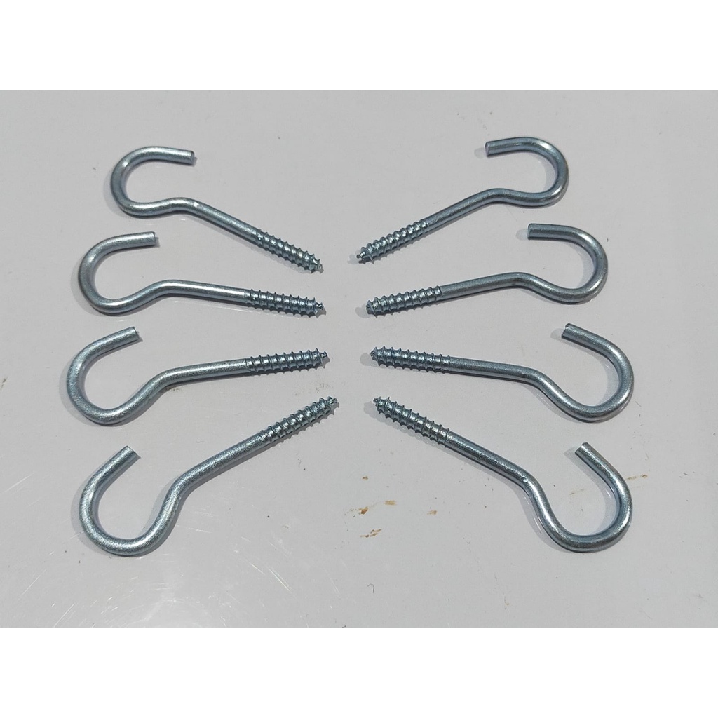 Per 10 Pc Sekrup Kapstok Skrup Gantungan Baju Skrup Hook Cantolan Bentuk ?