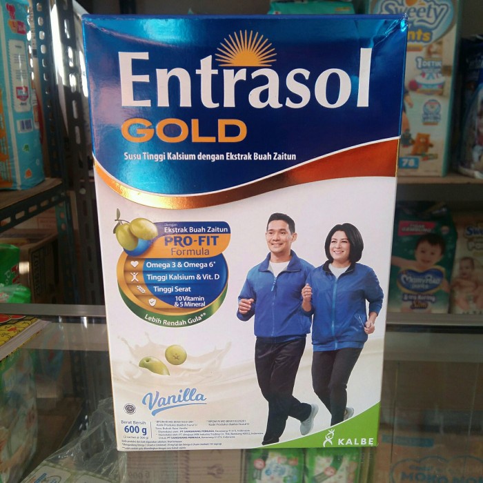 

Ee51F10 Entrasol Gold Vanila 600Gr 2 X 300 G Susu Lansia Untuk Tulang 600 Gr 6ddv