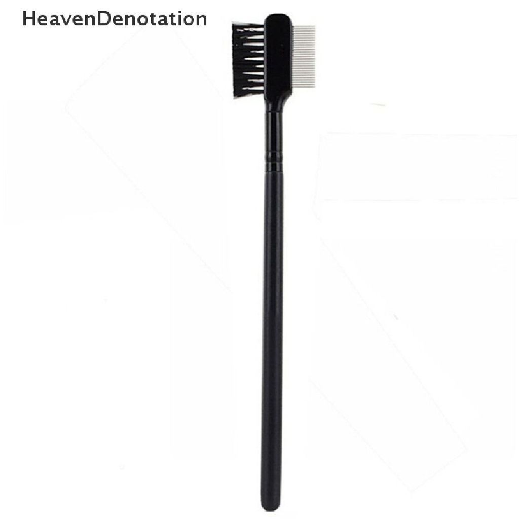 [HeavenDenotation] 1pc Steel Eyebrow Eyelash Dual-Comb Extension Brush Metal Comb Makeup Tool