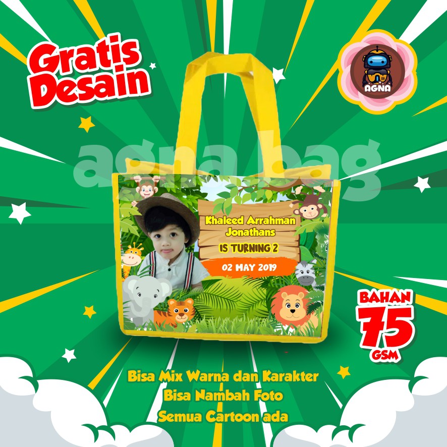 

GOODIE BAG MURAH / TAS ULTAH CUSTOM /TAS ULTAH PROMO/ TAS ULTAH JUNGLE 6
