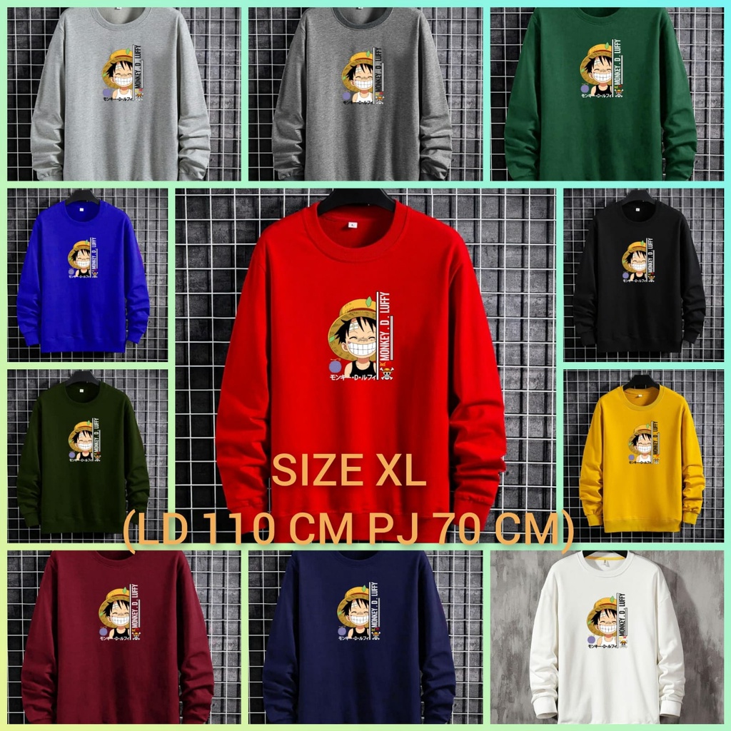 BISA COD/JHOSE/SWEATER LUFFY NYENGIR/SWEATER TEBAL/UNISEX