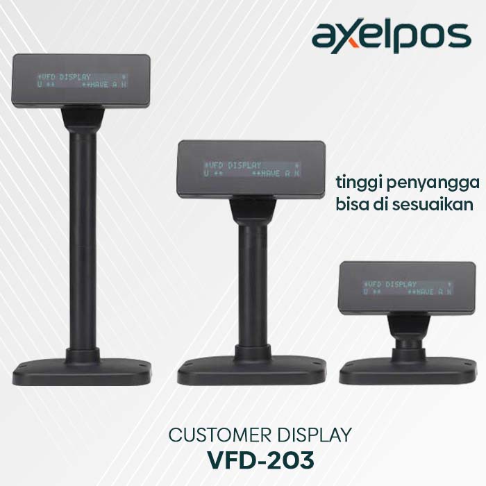 CUSTOMER DISPLAY INDOMARET POLE DISPLAY VFD 203 - VFD203 USB