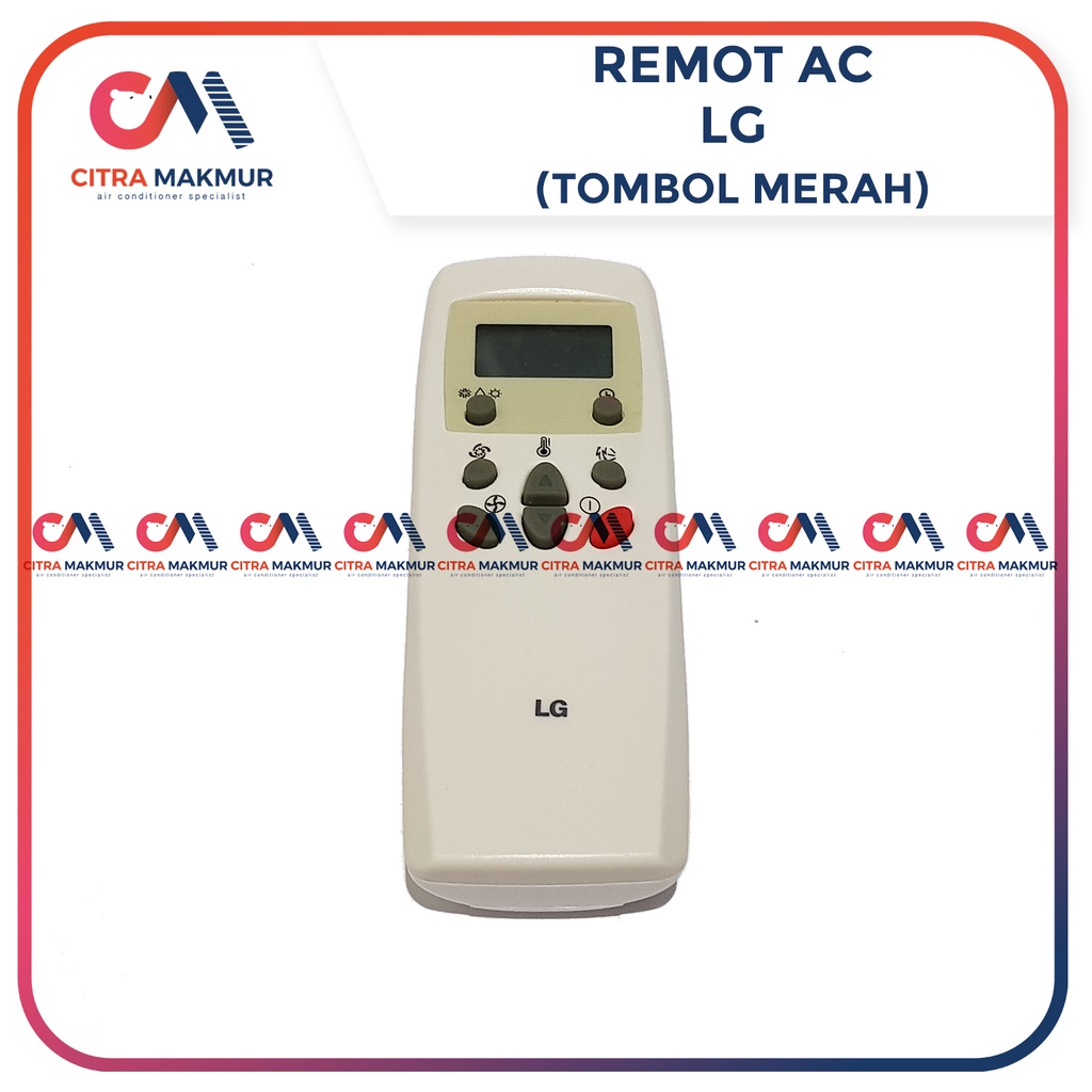 Remote AC LG tombol merah Remot tipe Original plus Baterai