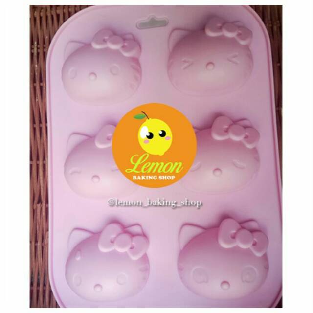 Cetakan silikon puding kue ijo coklat hello kitty HKH-01